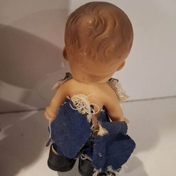 Uneeda PeeWees Pocket Boy Dolls Sports 4 Vintage 1966 Hee Wee 3.5" - Picture 9 of 16